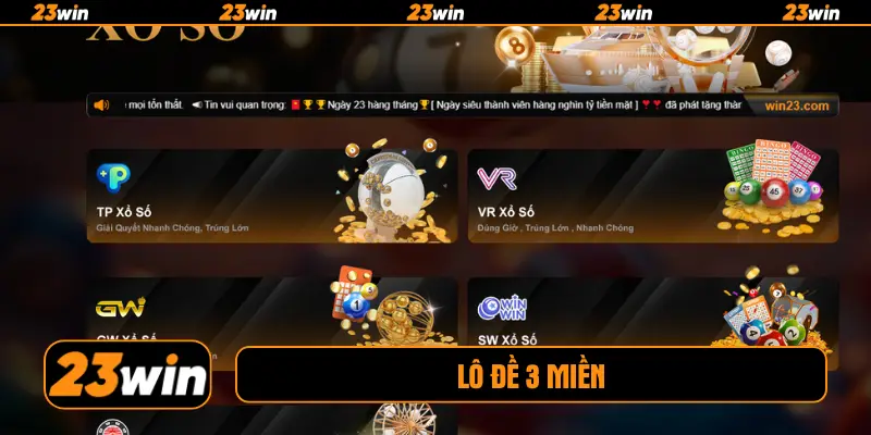 Lô đề 3 miền
