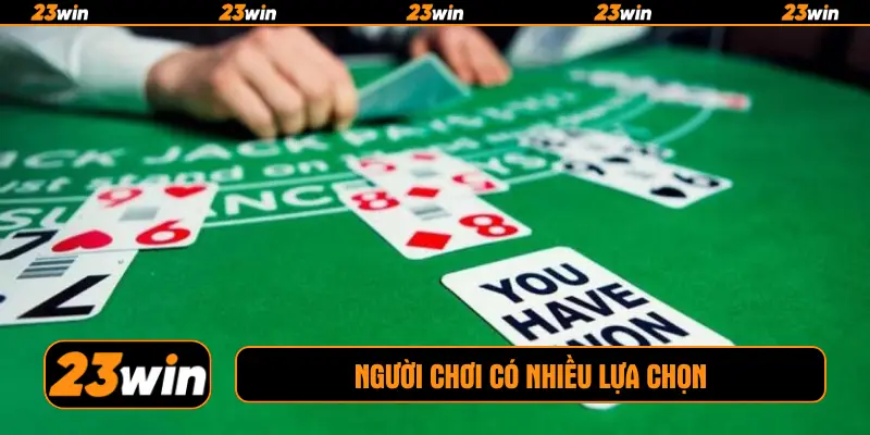 Người chơi có nhiều lựa chọn