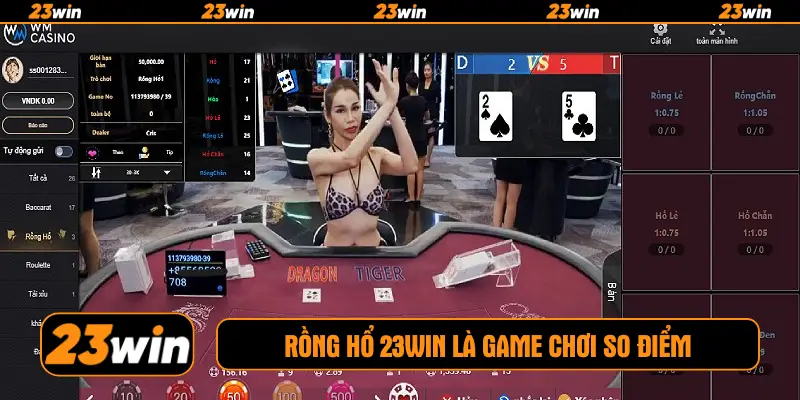 Rồng hổ 23win là game chơi so điểm