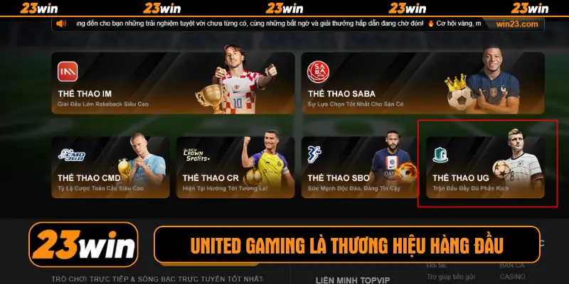 United Gaming là thương hiệu hàng đầu